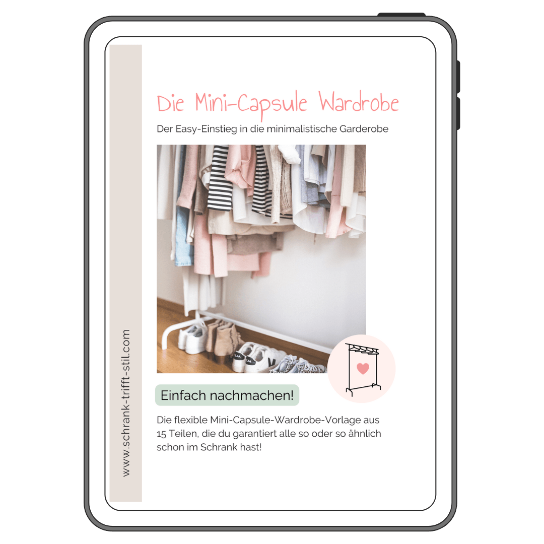 Mini Capsule Wardrobe Vorlage von Schrank trifft Stil