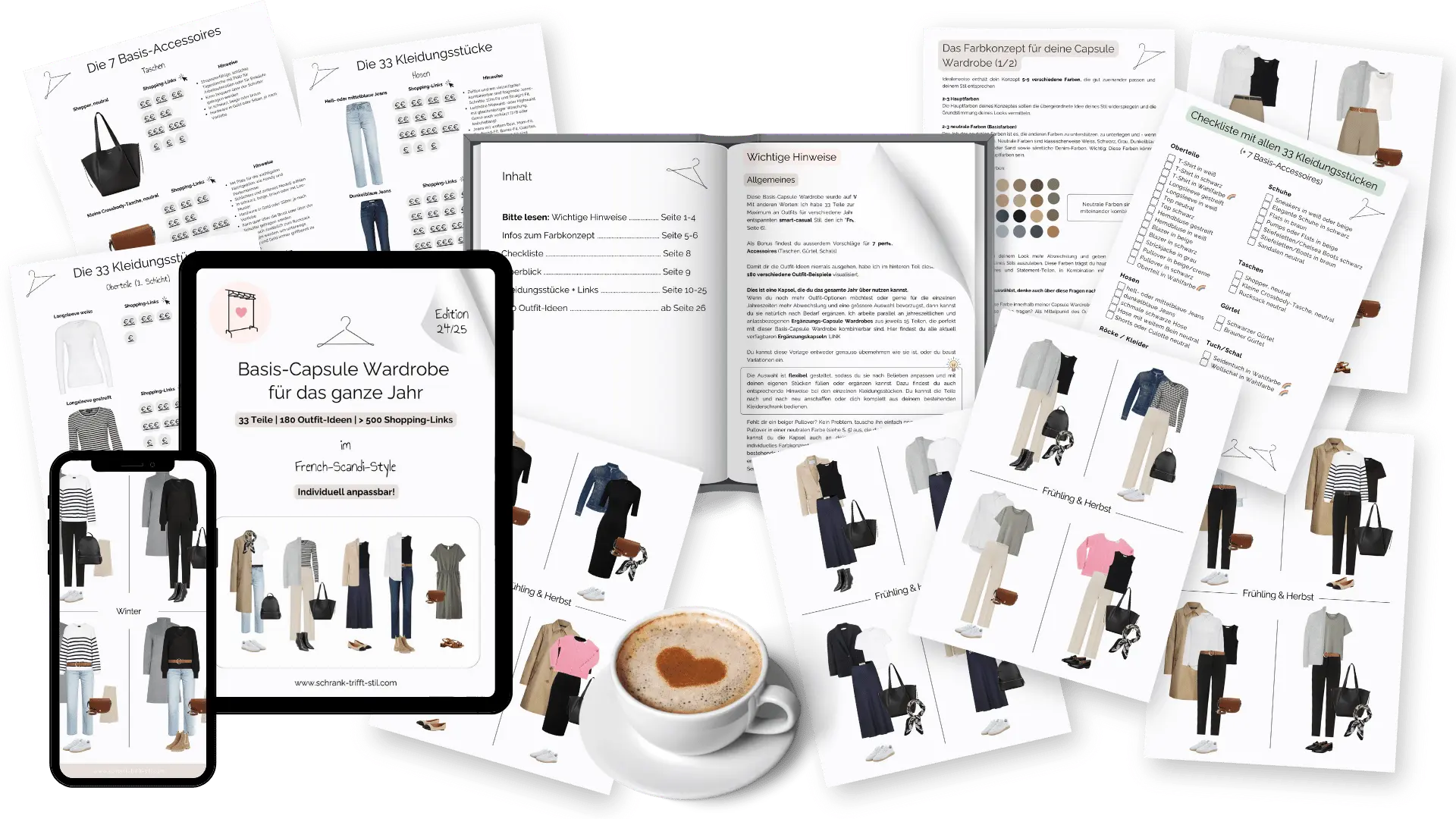 Capsule Wardrobe Liste und Anleitung Capsule Wardrobe Liste in der Übersicht