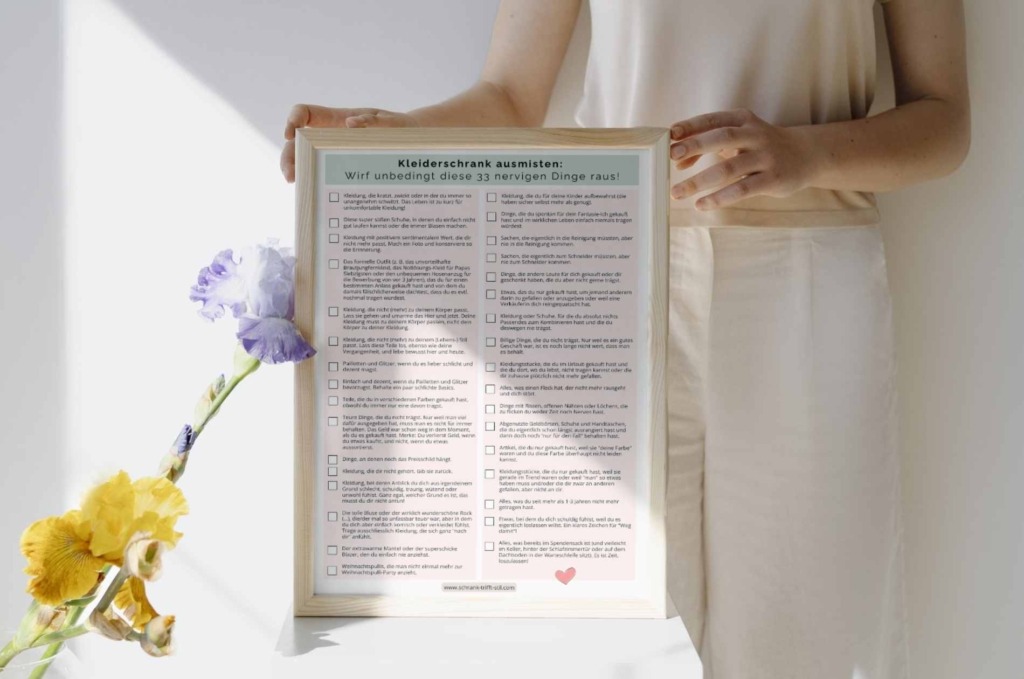 Kleiderschrank ausmisten Checkliste